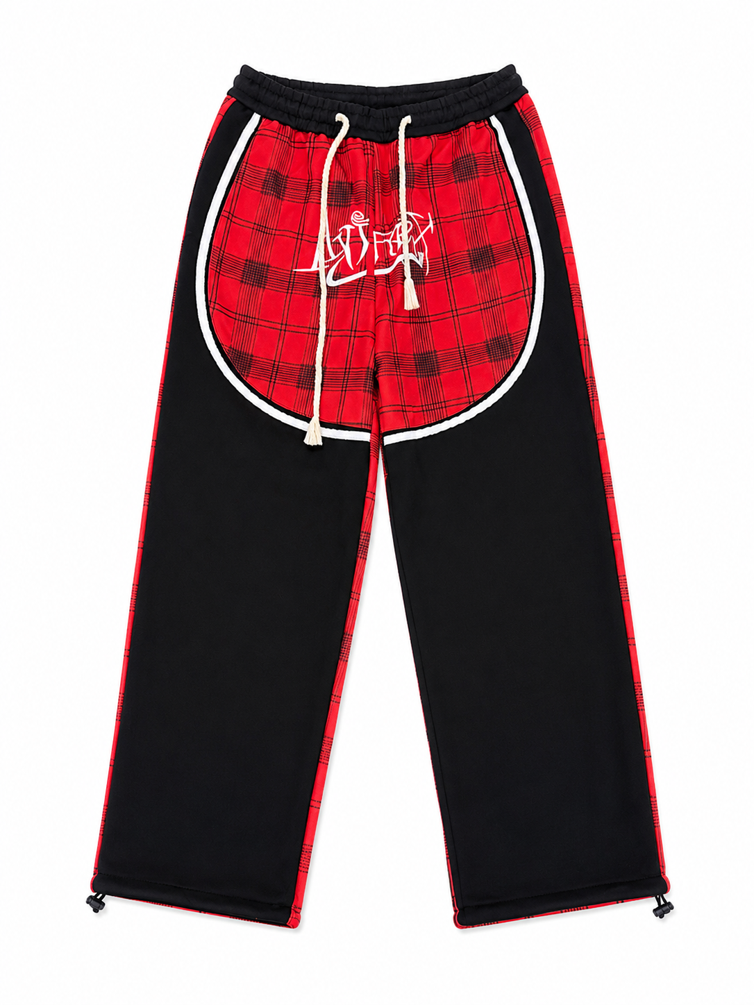 Pantalon Jogging Carreaux Rouge & Noir Unisexe – Style Streetwear Premium