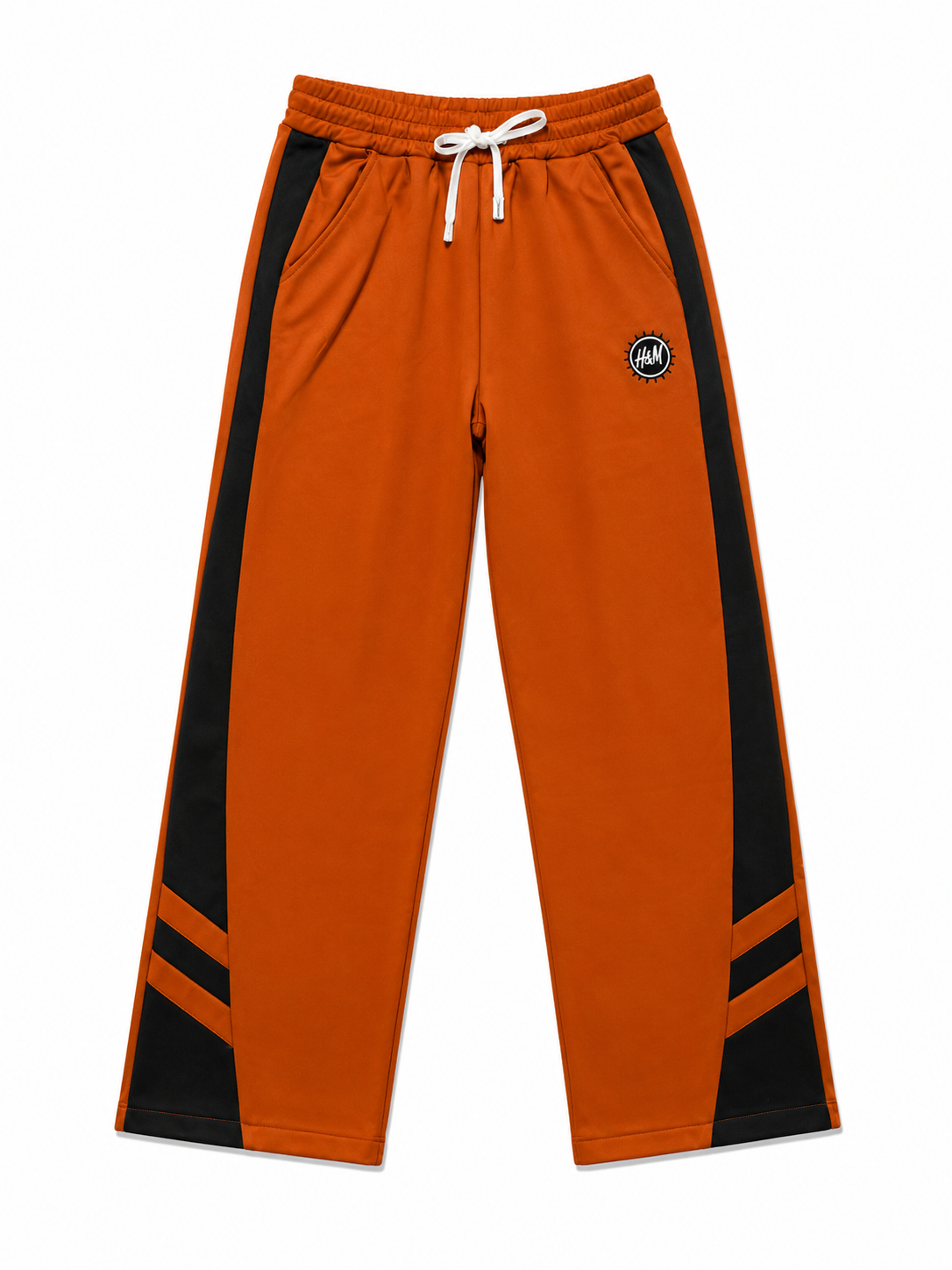 Pantalon Jogging Homme Orange – Coupe Droite | Confort Premium
