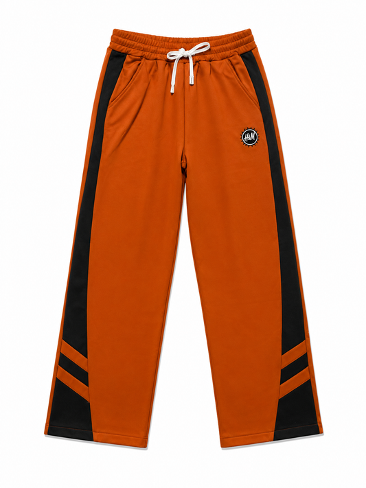 Pantalon Jogging Homme Orange – Coupe Droite | Confort Premium