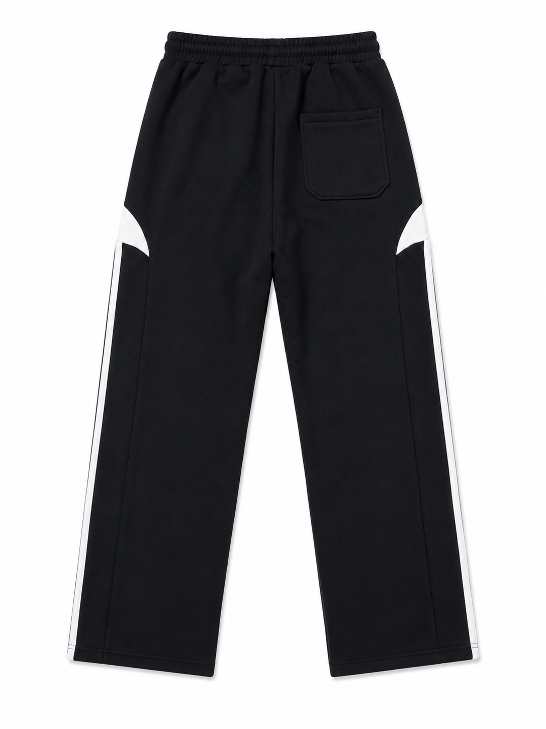 Pantalon Jogging Streetwear Noir & Blanc – Coupe Large Unisexe