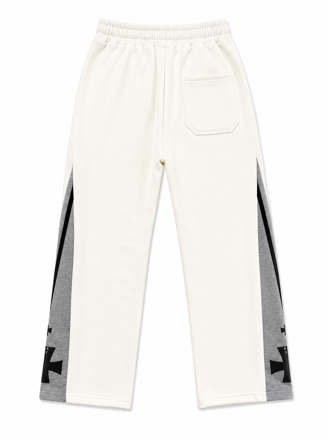 Pantalon Jogging Premium Blanc & Gris – Style Streetwear Unisexe