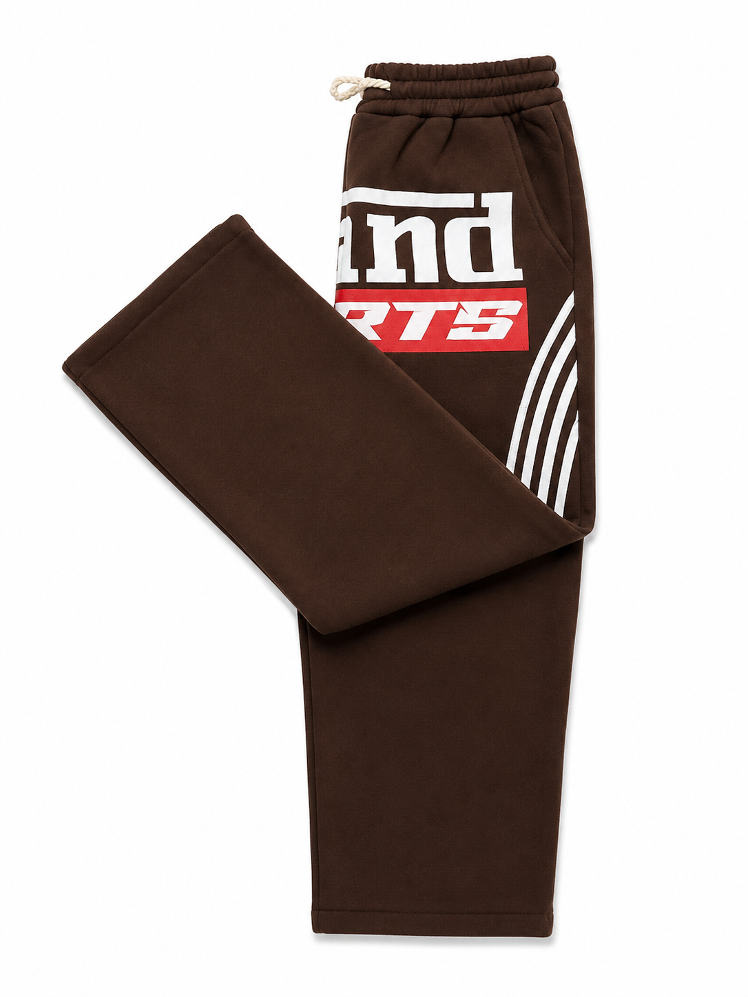 Pantalon Jogging Brand Sports Marron – Style Streetwear Premium Unisexe