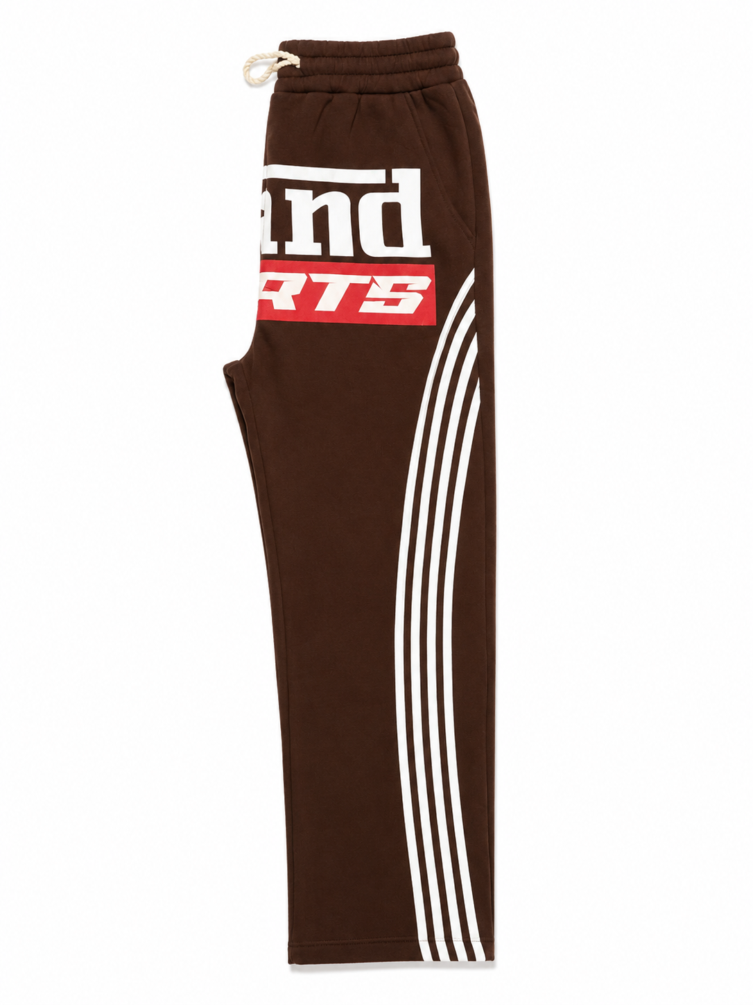 Pantalon Jogging Brand Sports Marron – Style Streetwear Premium Unisexe