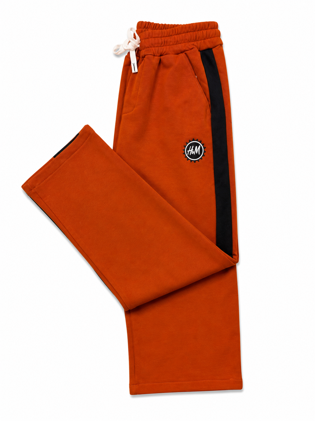 Pantalon Jogging Homme Orange – Coupe Droite | Confort Premium