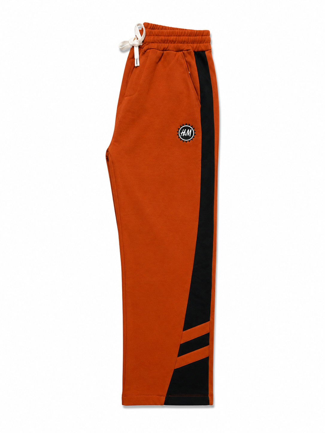 Pantalon Jogging Homme Orange – Coupe Droite | Confort Premium