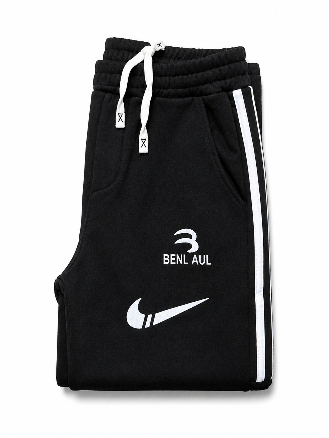 Pantalon Jogging Noir Premium BENL AUL – Confort & Style Streetwear