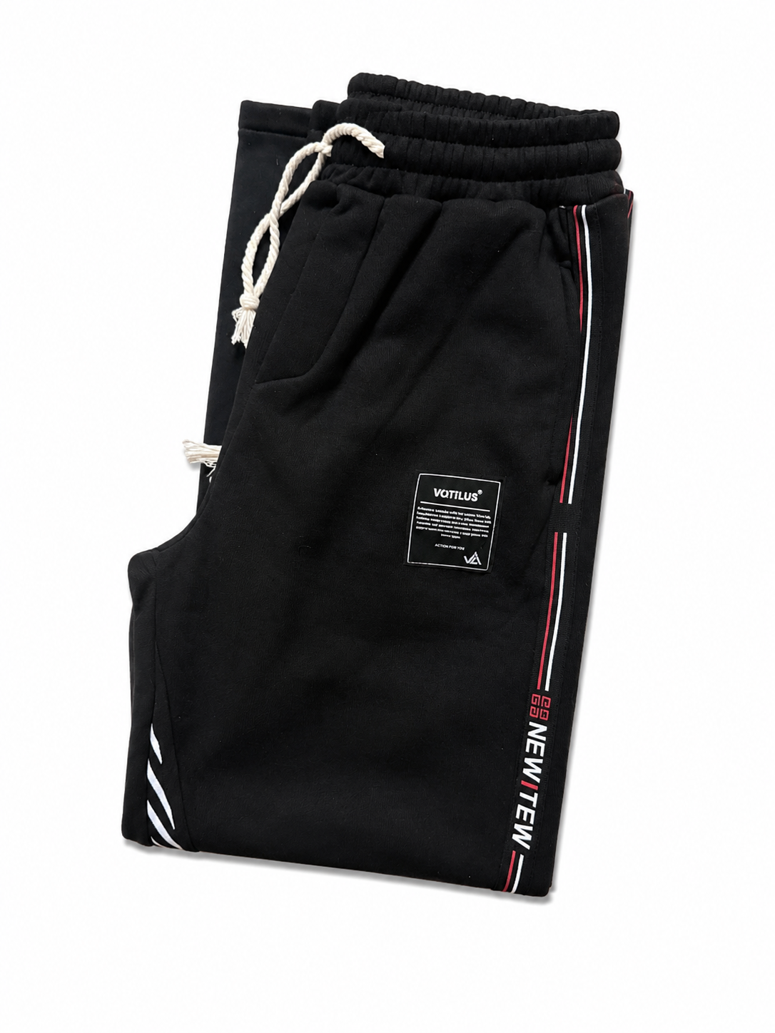 Pantalon Wide Leg Premium Noir – Doublure Intérieure Chaude – Style Streetwear